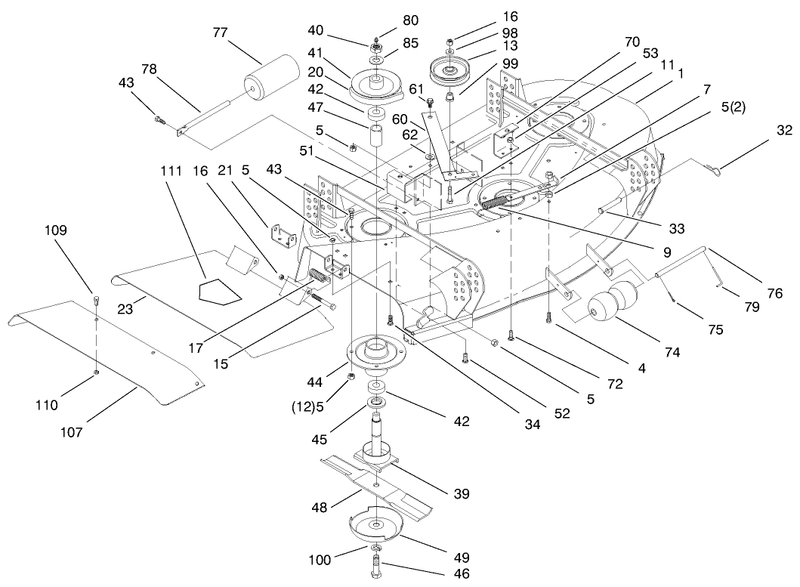 Deck and Spindle Assembly