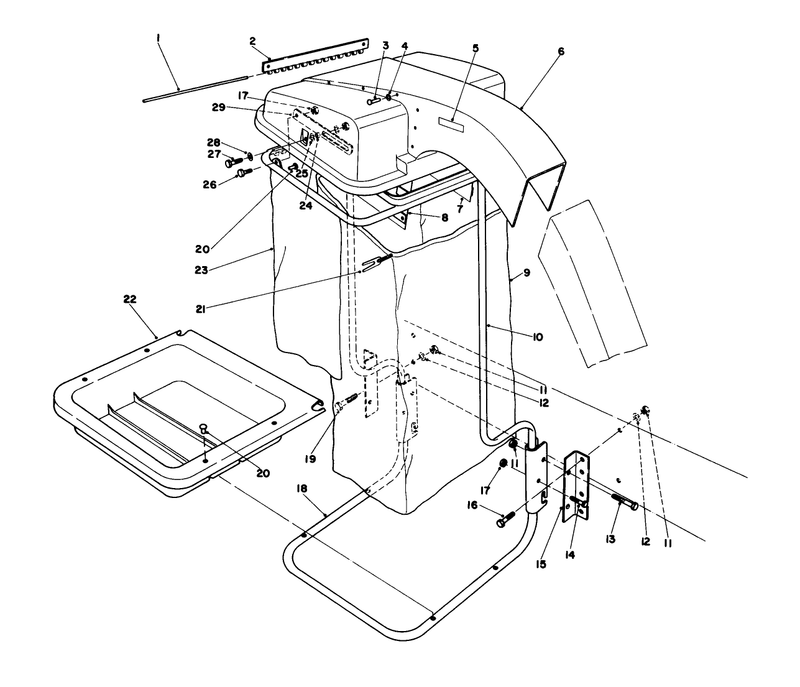 Hood and Hopper Assembly