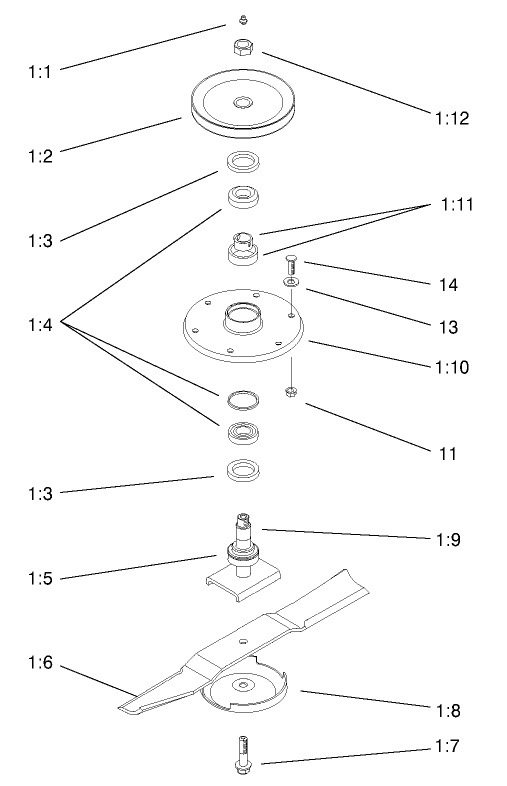 Spindle and Blade Assembly
