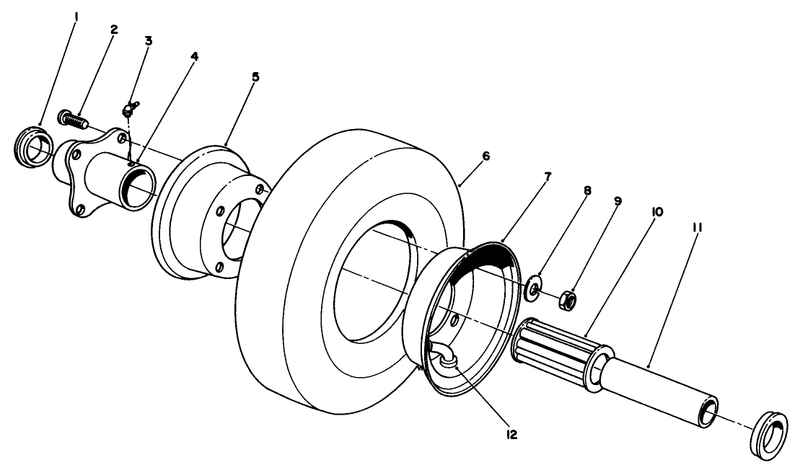 Pneumatic Caster Wheel Assembly optional