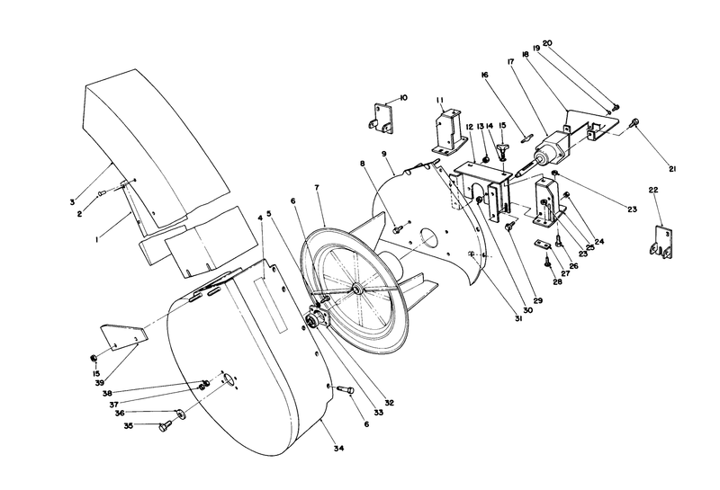 Bagging System Groundsmaster 117 Blower Assembly