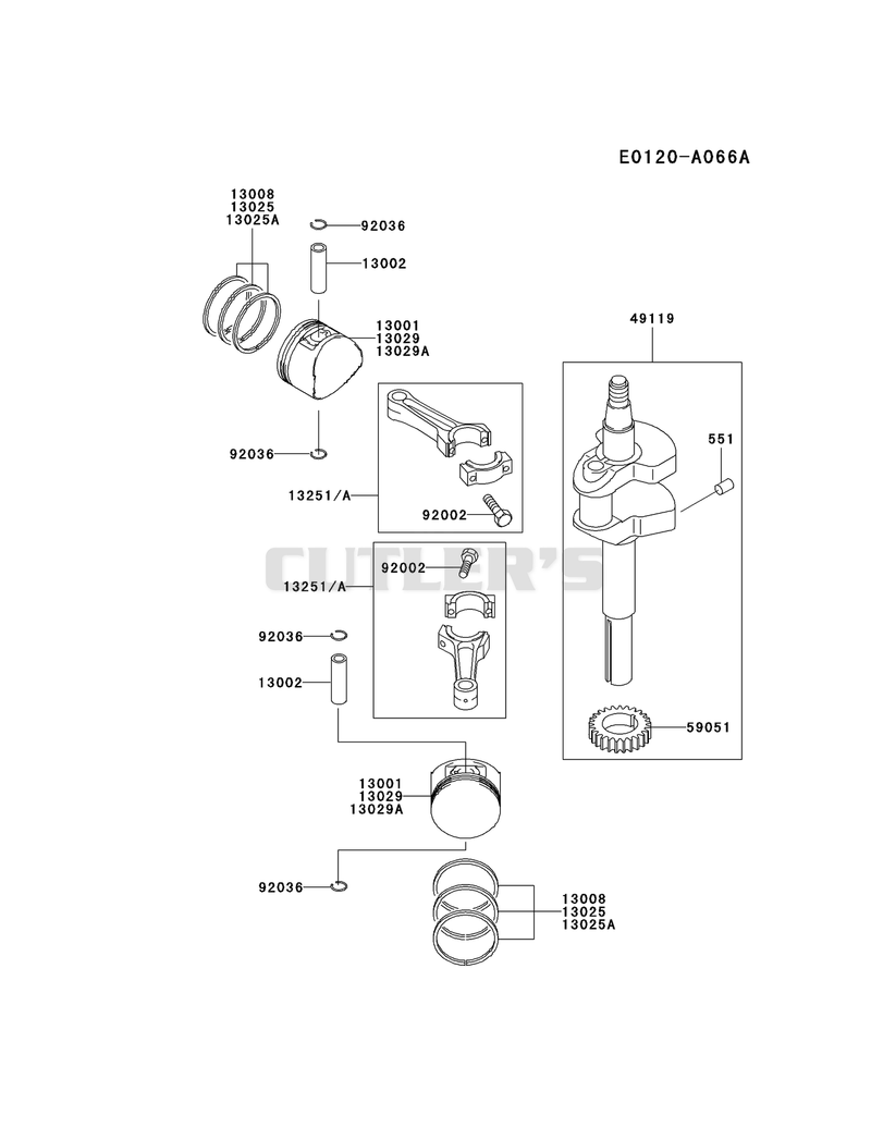 PISTON/CRANKSHAFT