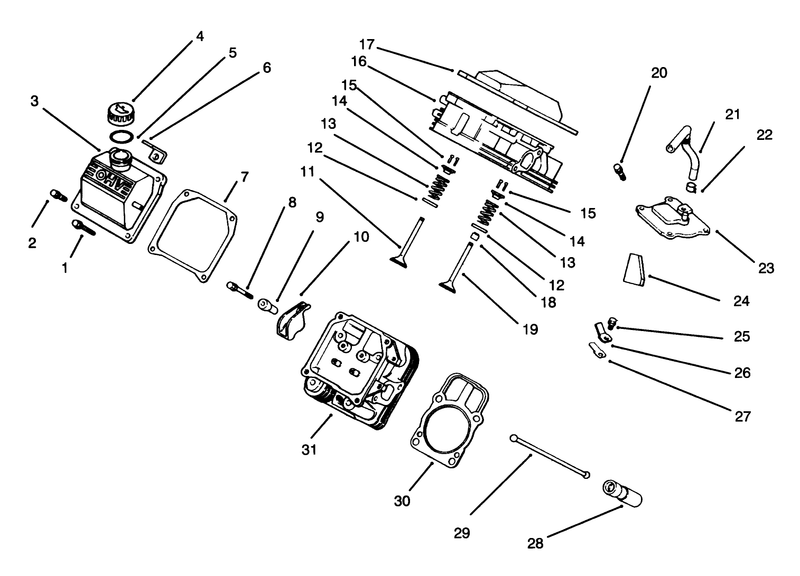 Cylinder Head Valve and Breather