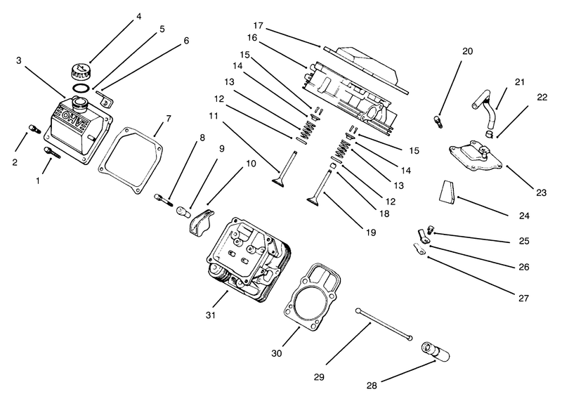 Cylinder Head Valve and Breather