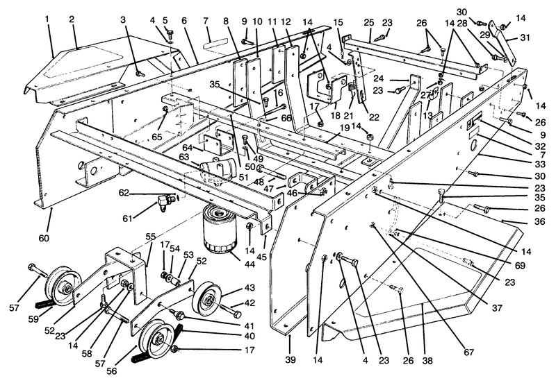 Frame and Jackshaft Assembly