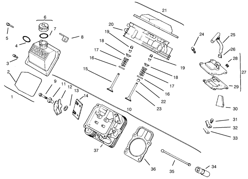 Cylinder Head Valve and Breather