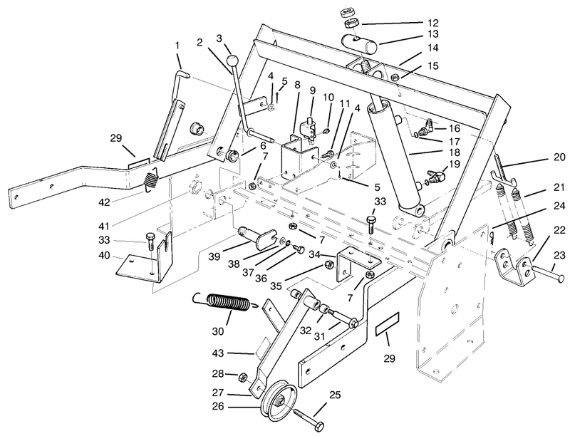 Parking Brake And Lift Frame Assembly