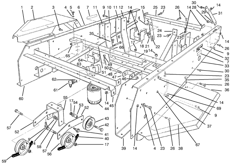 Frame and Jackshaft Assembly