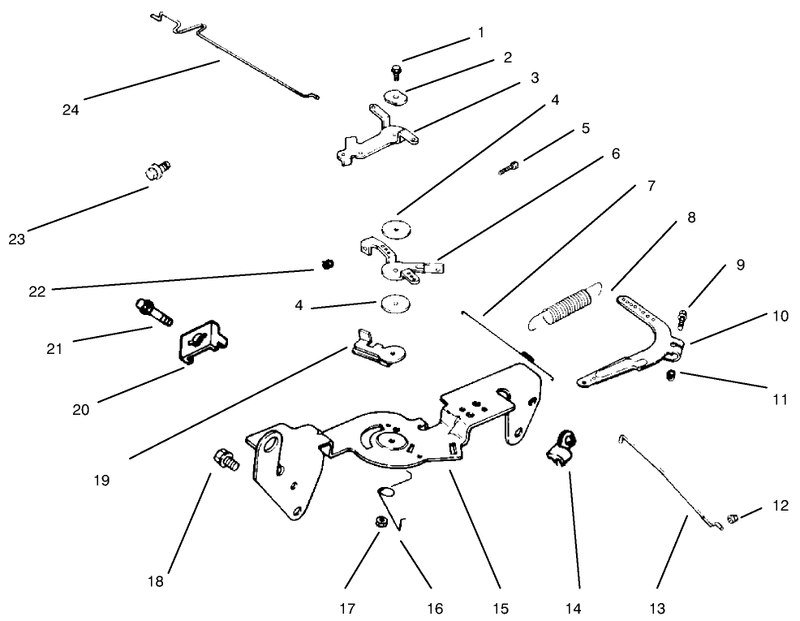 Throttle Linkage and Governor Controlsch20qs Ps64556 Kohler