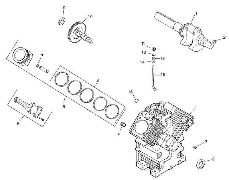 Crankcase Assembly Kohler Engine CH20QS 64678