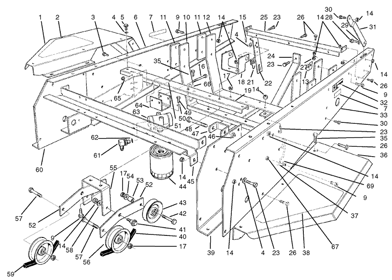 Frame and Jackshaft Assembly