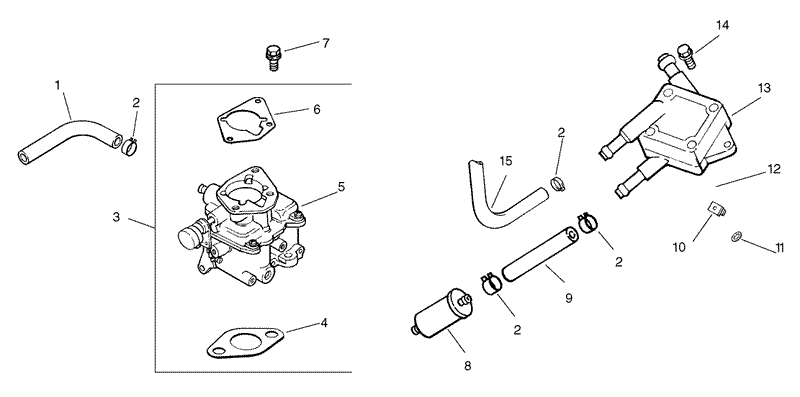 Fuel System Assembly Kohler Engine CH20QS 64678