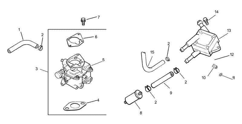 Fuel System Assembly Kohler Engine CH20QS 64678