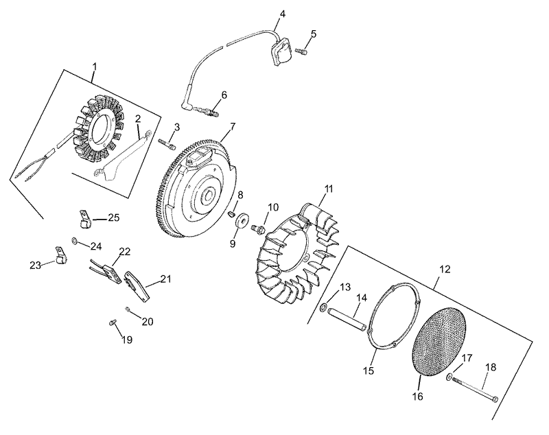 IgnitionElectrical Assembly Kohler Engine CH20QS 64678