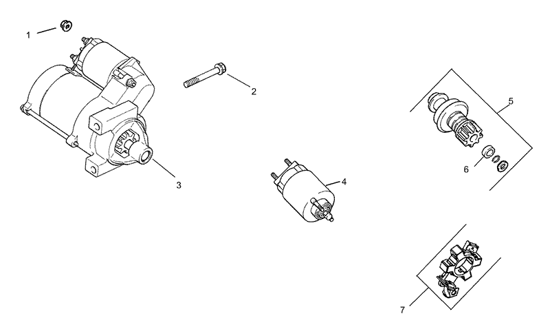 Starting System Kohler Engine CH20QS 64678