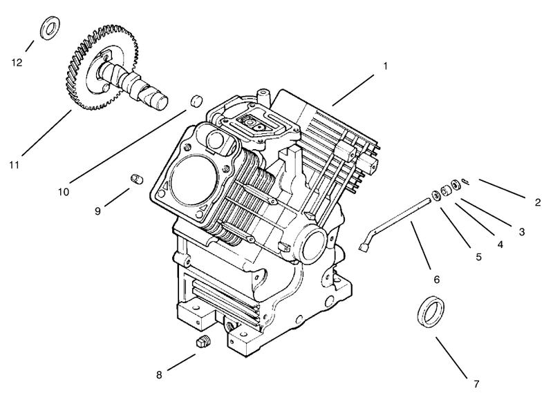 Crankcase Kohler Engine Model Ch20qs Ps 64556