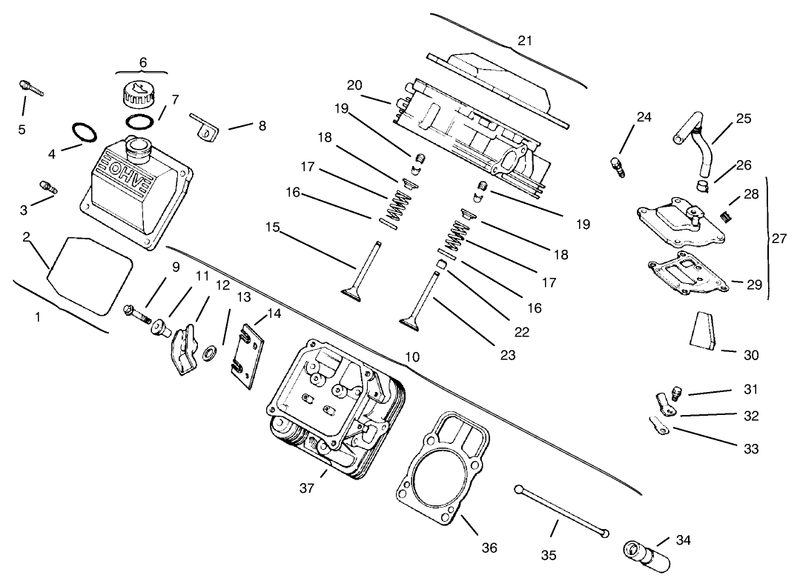 Cylinder Head Valve and Breather