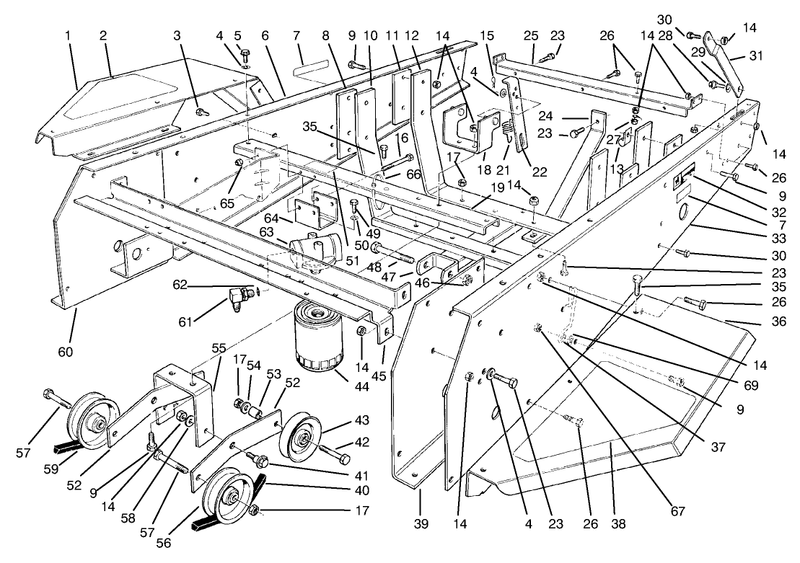 Frame and Jackshaft Assembly
