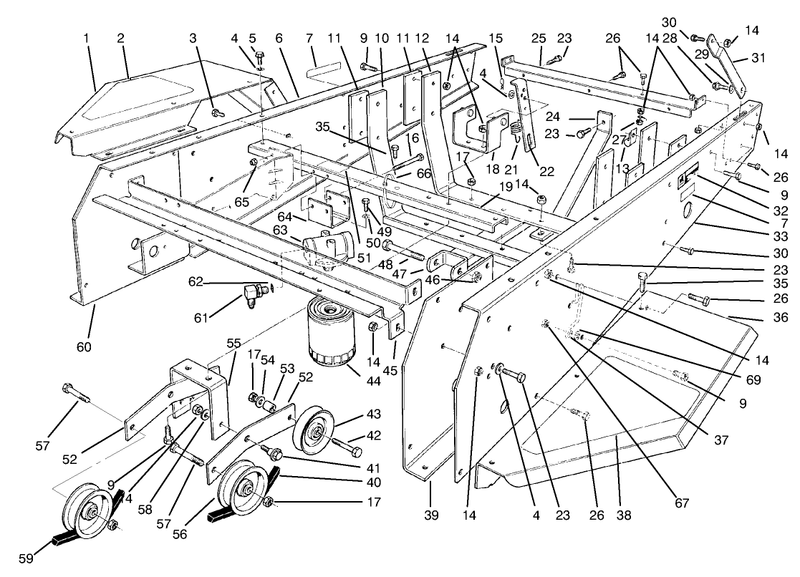 Frame and Jackshaft Assembly