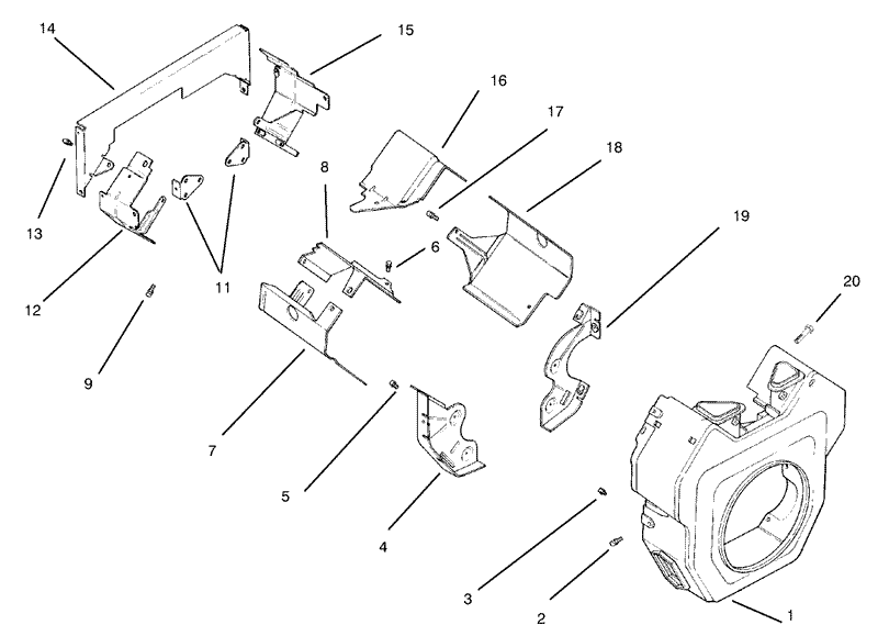 Baffles and Shroud CH20QS PS64556 Kohler