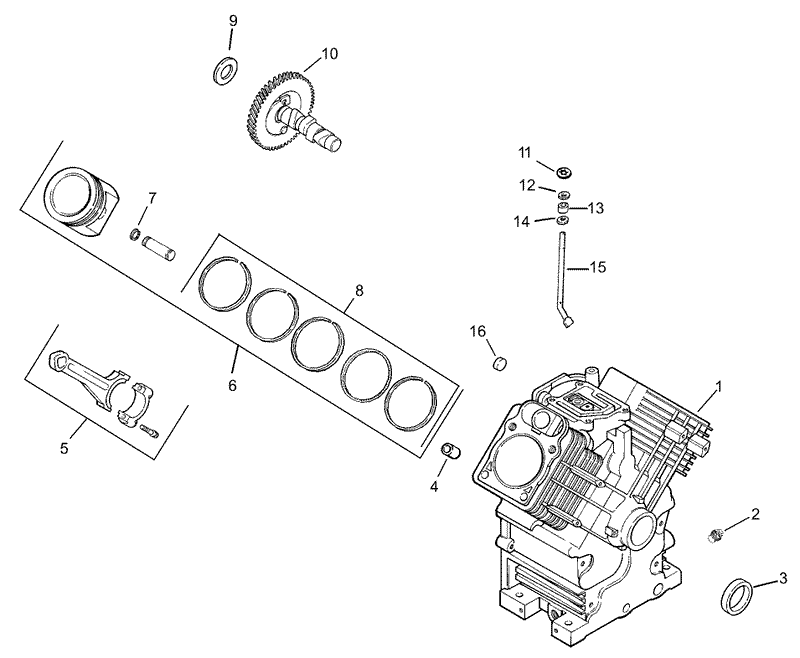 Crankcase Assembly Kohler CH20QS PS64677