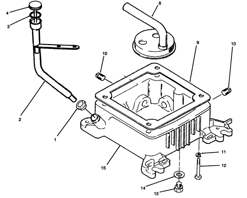 Oil Base and Fuel Pump Onan P220g Type I10808d
