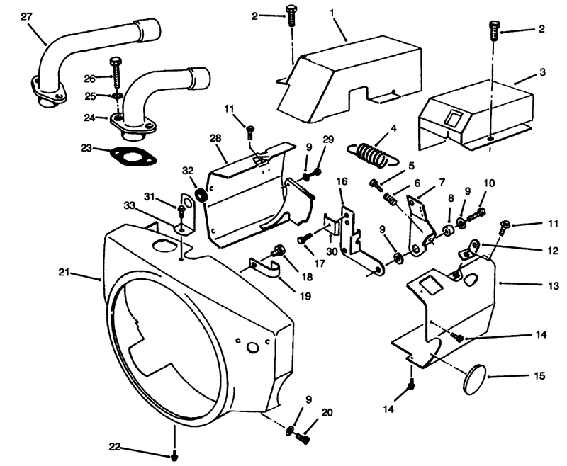 Engine Air Housing Onan P220g Type I10808d