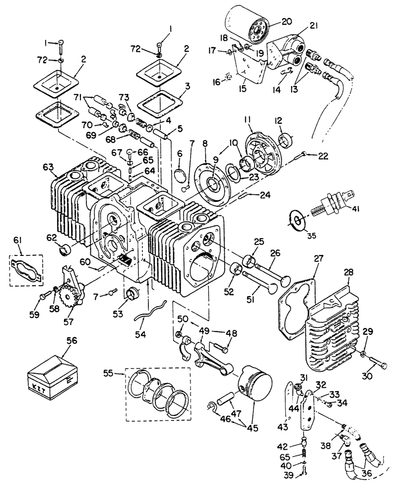 Cylinder Block Assy Onan P220g Type I10808g