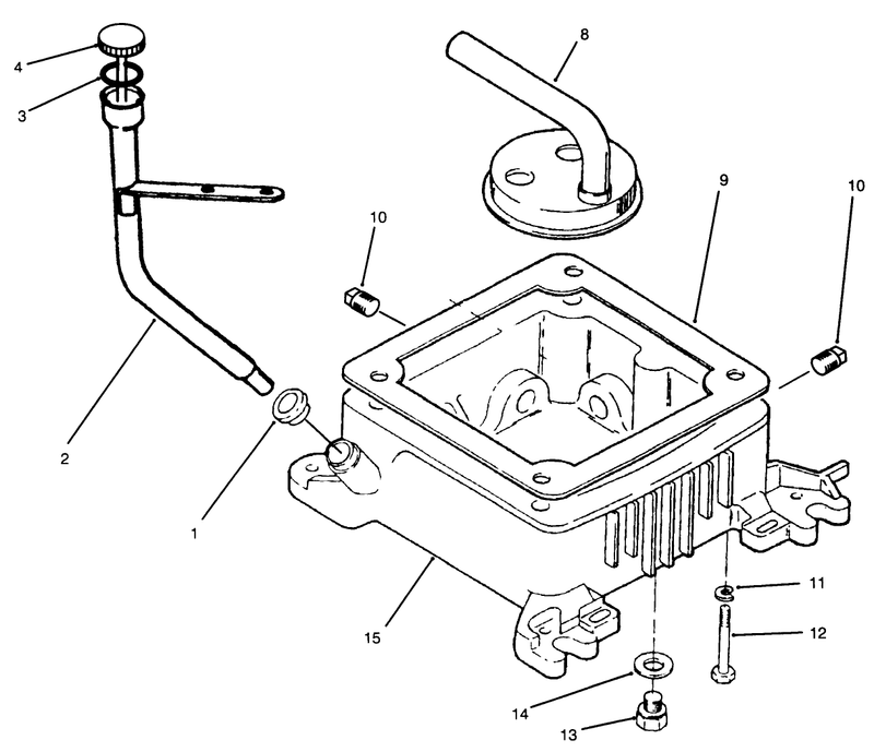 Oil Base and Fuel Pump Onan P220g Type 110808g