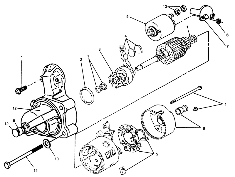 Starter Onan P220g Type 110808g