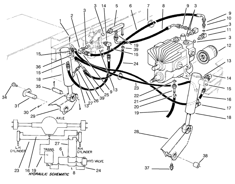 Hydraulic Valve and Lift Arm Cylinders