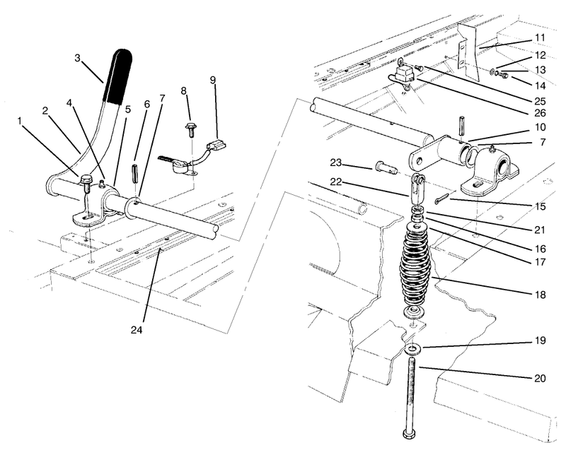 Power Toke Off Lever Assembly