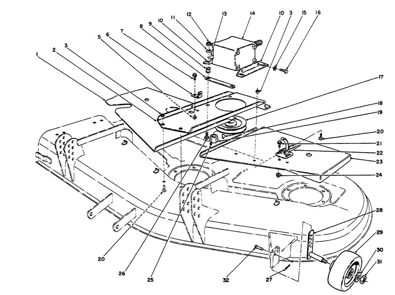 Covers Gear Box And Gauge Wheel Assembly