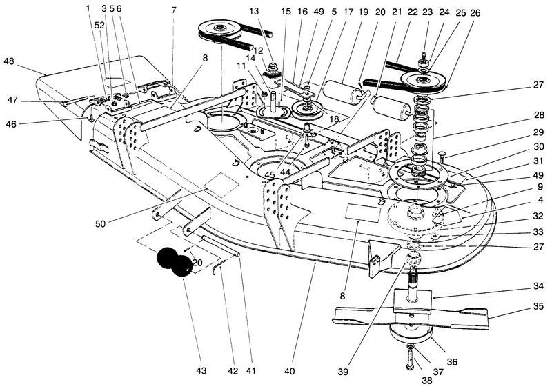 Deck And Spindle Assembly