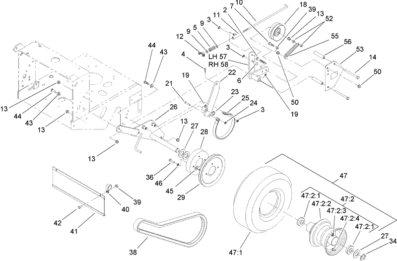 Drive Wheel and Brake Assembly