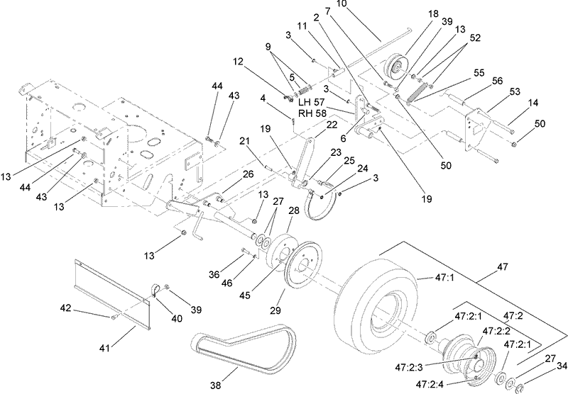 Drive Wheel and Brake Assembly