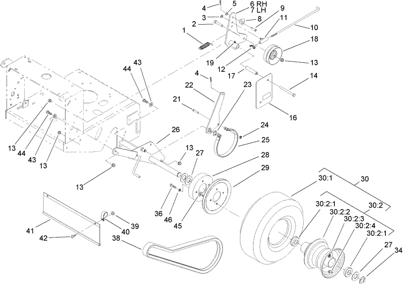 Drive Wheel and Brake Assembly