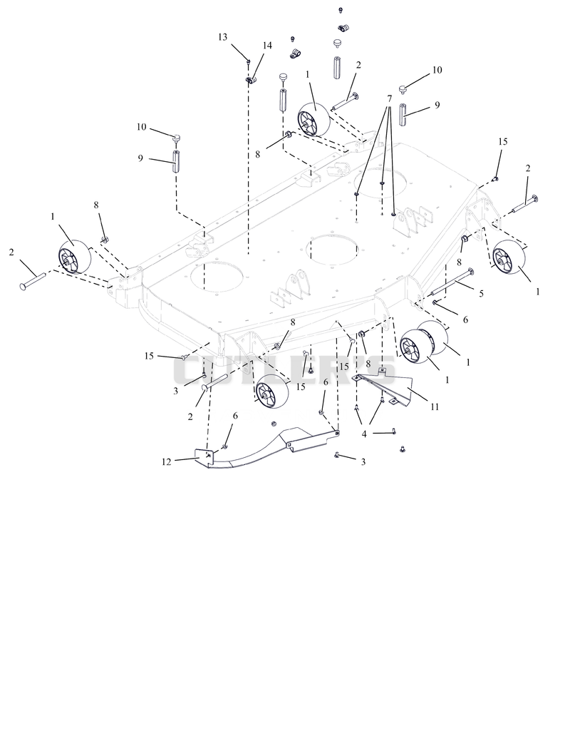 Anti-Scalp Wheels and Baffles - 52" - RD