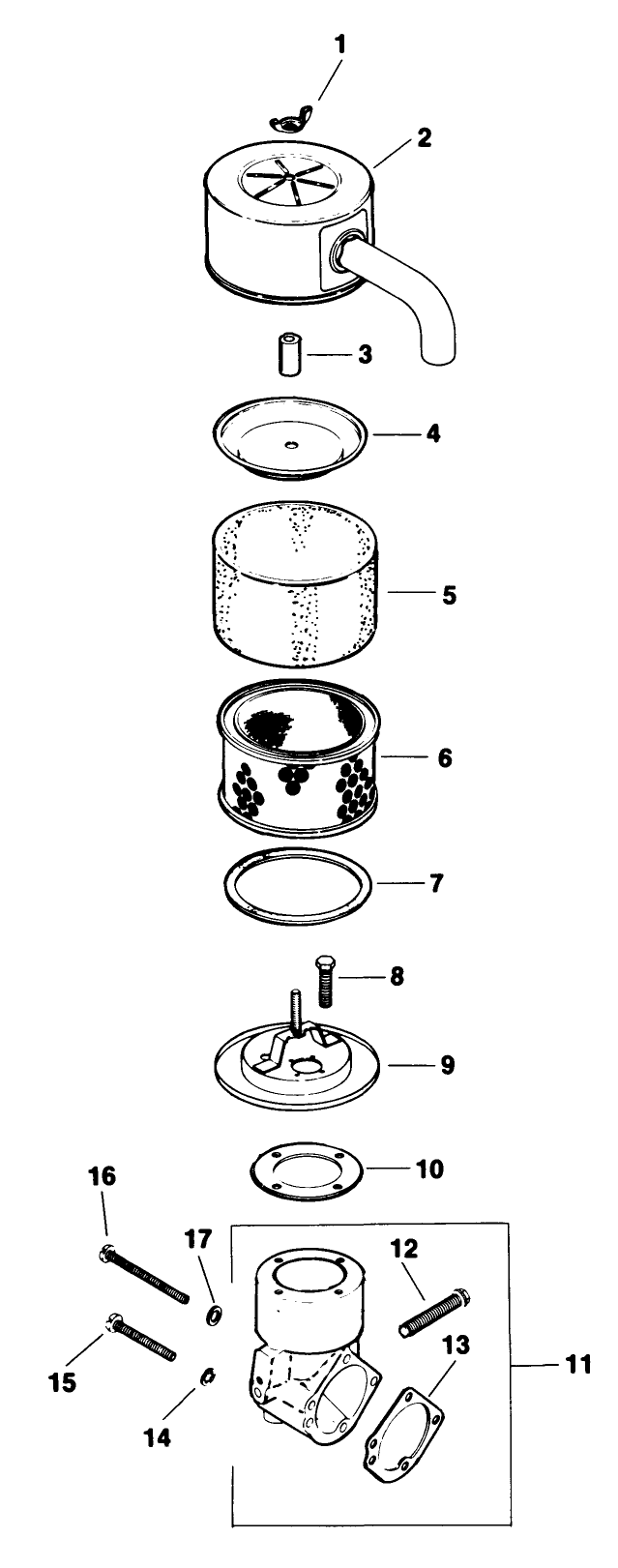 Air Intake Engine Kohler Model No M18qs 24615