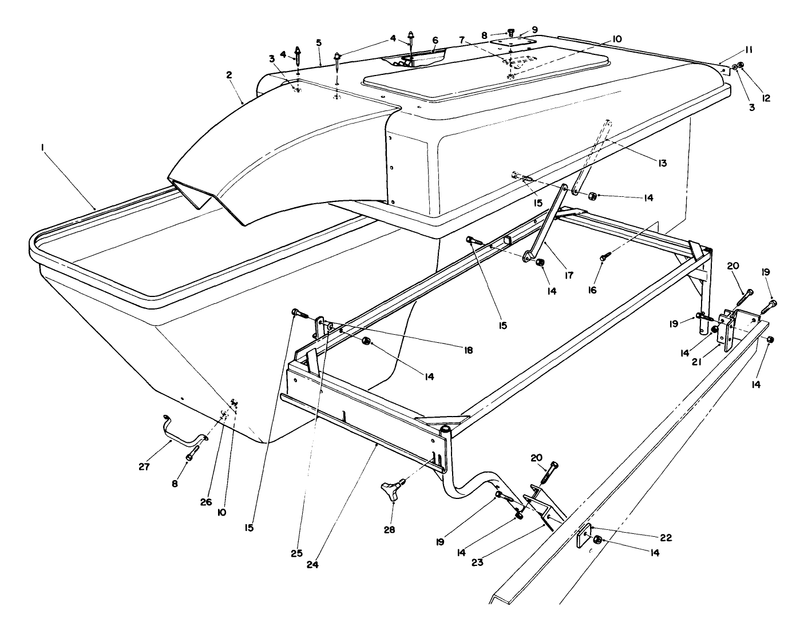 Grass Collection System Model No 30576 optional continued