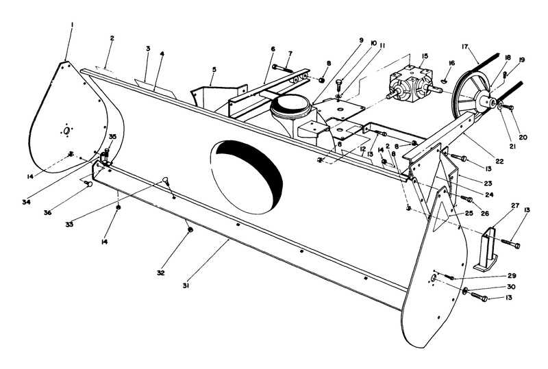 44in Snow Thrower Model No 30761 optional