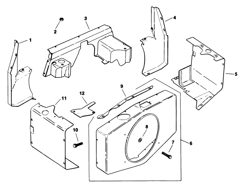 Baffles and Shroud Engine Kohler Model No M18qs 24657 continued