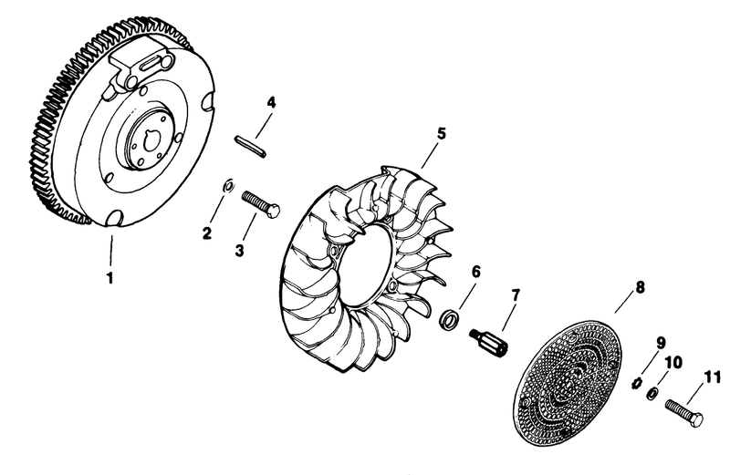 Flywheel Engine Kohler Model No M18qs 24657 continued
