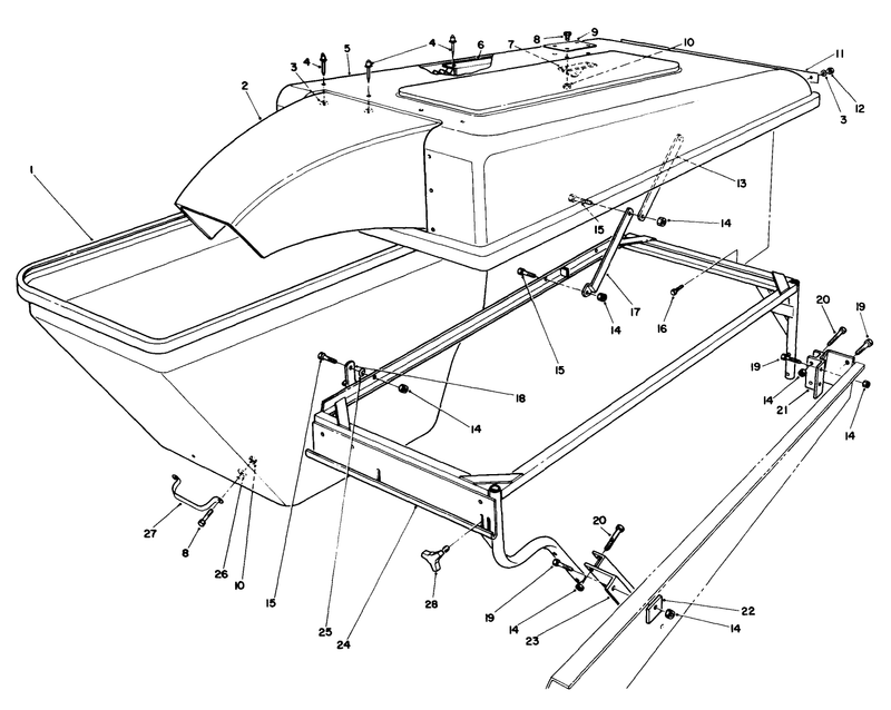 Grass Collection System Model No 30576 optionalcontinued