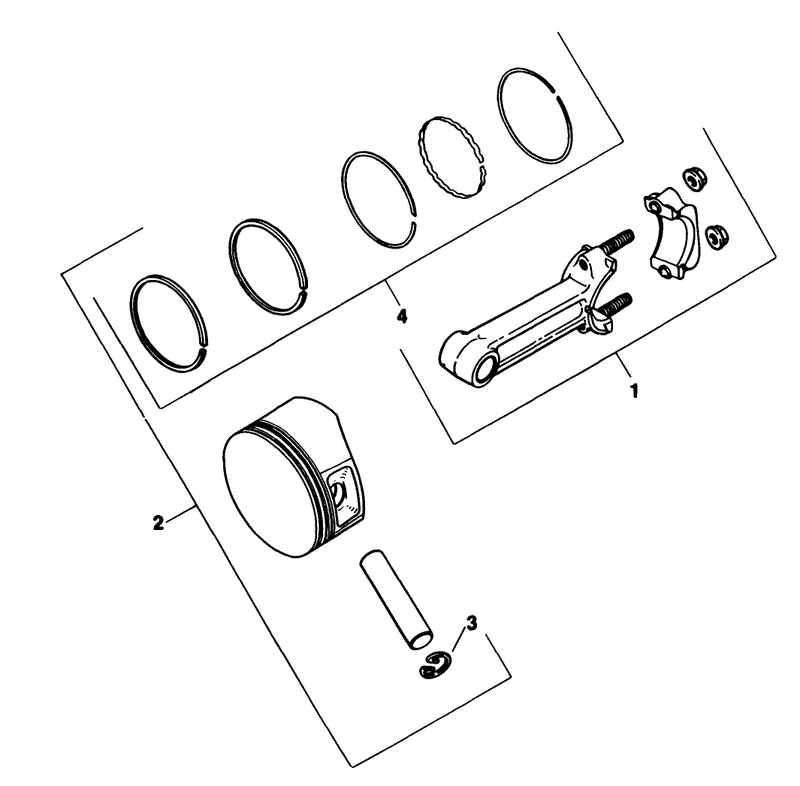 Piston and Rod Engine Kohler Model No M18qs 24657 continued