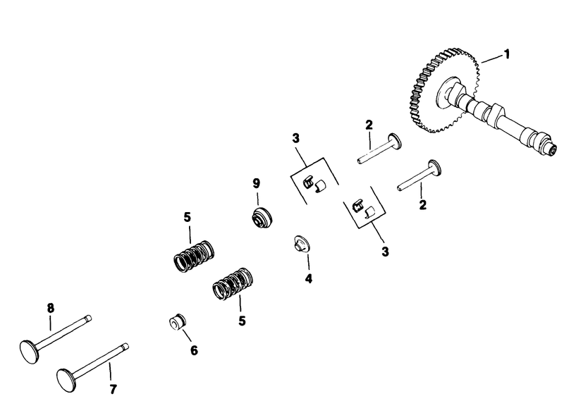 Camshaft And Valves Engine Kohler Model No M18qs 24657 continued