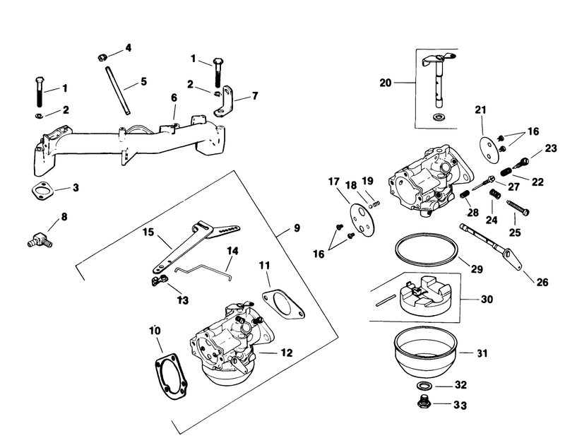 Carburetor Engine Kohler Model No M18qs 24657 continued