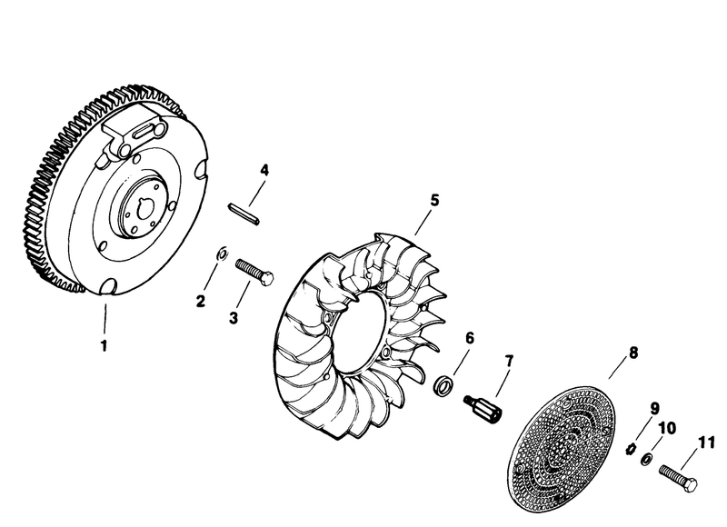 Flywheel Engine Kohler Model No M18qs 24657 continued