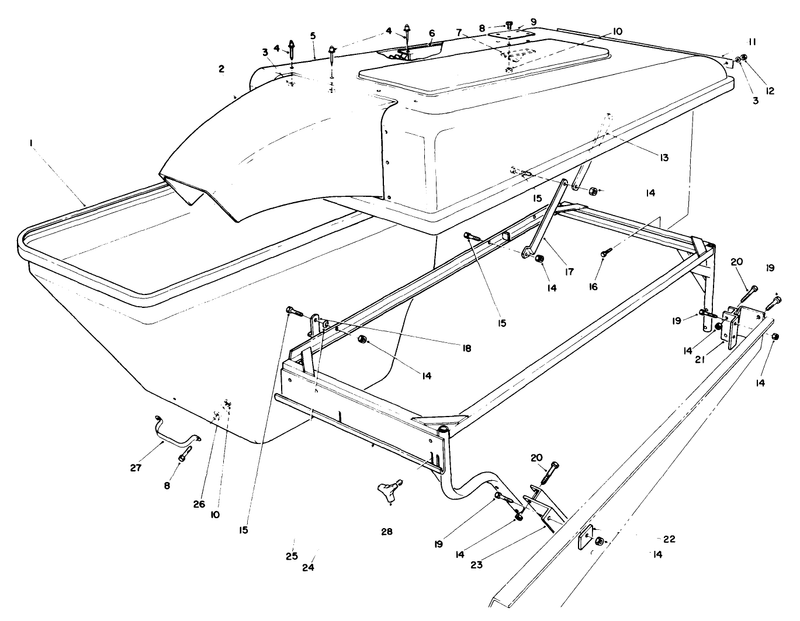 Grass Collection System Model No 30576 optional continued