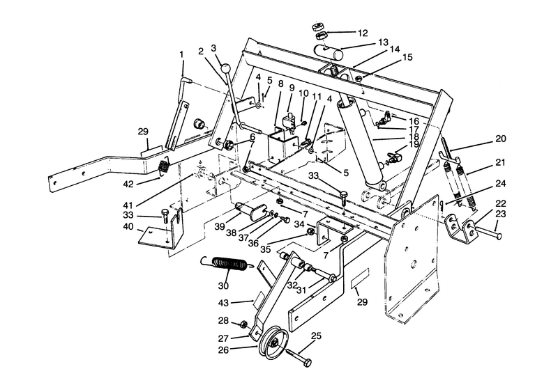 Parking Brake and Lift Frame Assembly